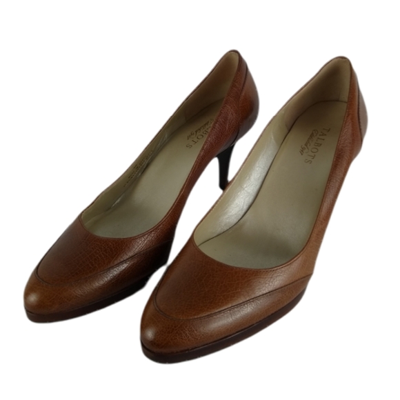 Talbots Shoes - Talbots Pumps Brown Leather US 9